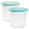 Storage Bottles 2Pcs Ice Cream Pints For NC300/NC299AMZ/NC301i Containers Cup Reusable Freezer Tubs Homemade Bowls