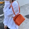 Bolso pequeño de color naranja para mujer, bolso cuadrado con diseño de lichi, bolso de mano con mini bolso de tofu 01-SB-dflzmn A0cn #