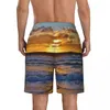 Herenshorts Heren Board Kust en zonsopgang Stijlvolle zwembroek 3D-geprint Sneldrogend Sportkleding Hoge kwaliteit Oversize strand