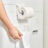 Haczyki Białe uchwyt na tkankę magnetyczną Odłączane regulowane ręcznik papierowy Stojak na ścienne uchwyty na lodówkę kuchenną