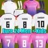 2024 Euro Cup Germanys Soccer Jerseys Hummels Gnabry 24 25 Kroos Werner Draxler Reus Muller Gotze Hommes Chemises de football Kits enfants Fans Player Version Home Away