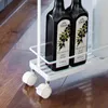 Kitchen Storage Yamazaki Tower Rolling Cart White Accessories Organizer