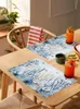 Bord Mats Summer Ocean Coral Shell Conch Sea Star Kitchen Dining Decor Accessories 4/6st Placemat Heat Resistant Table Seary Mat