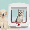 猫のキャリア4ウェイセキュリティロック猫のためのセキュリティロック犬子猫腹部プラスチックスモールペットゲートキットドア