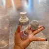 Förvaringsflaskor akryl parfym spray flaska bärbar diamant inlay press typ reser kosmetisk container transparent återfyllbar sprayer