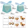 Gift Wrap 20pcs European Starry Diamond Shape Candy Box Baby Shower Wedding Birthday Party Supplies Chocolate