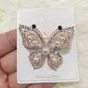 Broches 1 pièces Original mignon perle strass papillon broche créative insecte Style chapeau robe écharpe broche accessoire OAB007