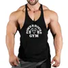 T-shirts hommes Nouveau dans le bodybuilding t-shirt sans manches gym t-shirt sans manches hommes gilet fitness t-shirt sportswear entraînement débardeur 240319