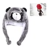 Party Supplies 652F Fun Raccoon Animal Hat Men Women Kids Stuffed Toy With Fleece Lined Neck Warmer Scarf Halloween Costume