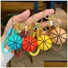 Keychains Landards 2pcs Yaratıcı Basketbol Modeli Keychain Spor Hayranları Kupa Hediye Kolye Keyasyonu Auobile Dekorasyon Erkek Erkekler B Dhxng