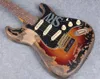 Super Rare 10S Custom Shop Masterbuilt Édition Limitée Stevie Ray Vaughan Tribute SRV ST Guitare Électrique Vintage Sunburst1208027