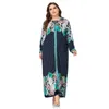 Plus Größe Kleider Frau Kleidung Maxi Mit Kapuze Floral Weibliche Lange Robe Hut Herbst Winter Einfache Lose Brasilien