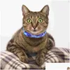 Colliers de chien Laisses Juchiva Collier pour animaux de compagnie lumineux LED Décoration de cou décorative Ménage Chat Nuit Petite Drop Livraison Maison Jardin Sup Ot1Rh