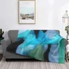 Coperte Coperta Fluid Art in caldo pile morbida flanella sfumata modello marocchino tiro per camera da letto divano all'aperto primavera autunno