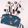 Voyage Axolotl Adventures Bleu Trousse de toilette Kawaii Salamandre Animal Cosmétique Maquillage Organisateur Femmes Beauté Stockage Dopp Kit Boîte H8bp #