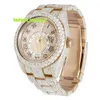 Anpassad Hip Hop Moissanite Watch Luxury VVS Moissanite Diamond Bust Down Watch