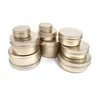 Frost Gold Aluminium Fles Blikken Lippenbalsem Containers 5 ml 10 ml 15 ml 20 ml 30 ml 40 ml 50 ml 60 ml 80 ml 100 ml 150 ml 250 ml Lege Aluminium Pot