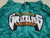 Short authentique de basket-ball pour hommes, Memphis, Grizzlies, rétro, maille brodée, décontracté, athlétique, équipe de gymnastique, bleu 03