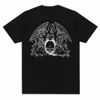 Vintage Queen Rock Music Band Graphic Printed T Shirt fi Casual Crew Neck Kort ärm Plus Size T -shirt Women 94pl#