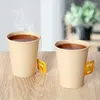 Bicchieri usa e getta Cannucce 100 pezzi di carta naturale addensata per uso domestico riciclabile e degradabile caffè latte tè bicchieri
