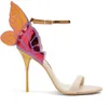 Designerskor Kvinnor Luxury Buty Damskie Butterfly Heels Sandaler Women Metallic Leather High Heel Dress Wedding Sandals 240326