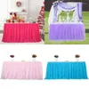 Tafelrok 5 kleuren Tutu Tule Cover Kerst Verjaardagsfeestje Baby Douche Servies Bruiloft Verzamelen