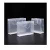 Frosted PVC plastic gift bags with handles waterproof transparent PVC bag clear handbag party favors bag