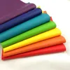 7st Rainbow litchi mönster pu läder tyg faux läder för sömnadspåse kläder soffa bil DIY material 20x30 cm ark