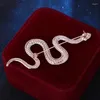 Brooches Fashion European American Man's Python Brooch Women's Zodiac Snake Suit Accessories Graduation Gift