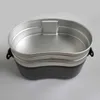 Camp Kitchen 1.9L Military Kig Mess Kit Camping المشي لمسافات طويلة خفيفة الوزن 2 طبقة من أدوات الطهي وعاء في الهواء الطلق غير القصوى للألومنيوم طباخ سريع 240329