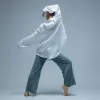 Modern dansskjorta, tunn och elegant topp, lösa träningskläder, odödliga kinesiska danskläder, klassisk dansföreställning G2JT#