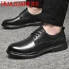 Sapatos casuais primavera outono homens moda couro estilo britânico vestido formal negócios oxfords confortável festa de casamento