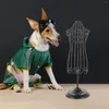 Dog Apparel Clothes Display Rack Iron Mannequin Stand Children's Hangers Puppy Coat Hanging