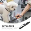 犬アパレルペット猫ネイルヘアトリマーUSB充電式電気クリッパーグルーミングツールヘアカットシェーバー（青と黒
