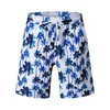 Shorts masculinos boho retro placa floral para homens cordão duplo bolso calções de natação joelho troncos swimwear havaiano beachwear