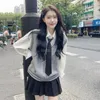 2024 autunno nuovo stile giapponese della Corea nuove donne fi scuola jk uniforme migliorata stile college scuola uniforme maglia jk uniforme a709 j69z #