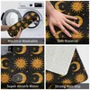 Tapetes de banho Solar Moon Foot Mat Cozinha Chuveiro Sun Face Mágica Secagem Rápida Banheiro Tapete Protetor Anti Slip WC