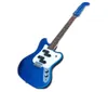 Custom 12 cordes jagu métal bleu guitare électrique hh pick-ups basswood maple touche binger the head livraison3438792