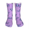 Mens Socks Men Sports Purple Butterfly Cotton Happy Woman Drop Delivery Apparel Underwear Dhfdu