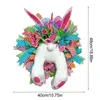 Fiori decorativi Pasqua BuWreath BuEars Ghirlande primaverili elettriche fatte a mano con gambe oscillanti senza batteria