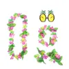 Decorative Flowers Headwear For Women Summer Garland Pineapple Glasses Sun Hawaiian Party Po Prop