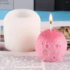 Baking Moulds 1PC 3D Moon Shape Silicone Candle Mold Epoxy Gypsum Fondant Chocolate Home Decoration Scented Homemade Mould