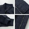 Herren Jacken Jacke Herbst Winter Verdickt Casual Stehkragen Reißverschluss Lange Ärmel Taschen Einfarbig Pilot Tops Mäntel