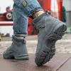 Сапоги сварщики для мужчин безопасные ботинки стальная рабочая ботин