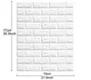 Carta da parati Carta da parati 3D Antistatica Decorazioni per la casa Adesivi murali in PVC Retro 70cmX1m Classici Modello in mattoni Schiuma impermeabile a prova di muffa