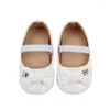 First Walkers Leather Baby Shoes For Girls Boys Infant Mary Jane Walking Prewalker Princess Wedding Dress Ballet Flats