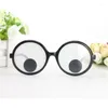 Fournitures de fête Creative Cute Will Turn The Eyeball Round Frame Funny Birthday Glasses Cosplay Festival Entertainment Game Costume Props
