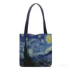 NEU VAN GOGH OIL Painting Tasche Retro Art Fi Reisetasche Frauen tragbare Öko -Shop Hochwertige faltbare Handtasche Damen 04VD#