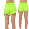 Yoga Lemon 2024 Lu Align Up High Waist Running Speed For Women With 2.5 Liner Gym Athletic Workout Shorts With Zip Pockets Jogger