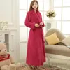 Home Abbigliamento Accappatoio Vestibilità Abito accogliente Extra Donna Taglia lunga Spa Waffle Bath Sleepwear Plus Uomo Flanella Spessa Calda Sposa Abito da damigella d'onore